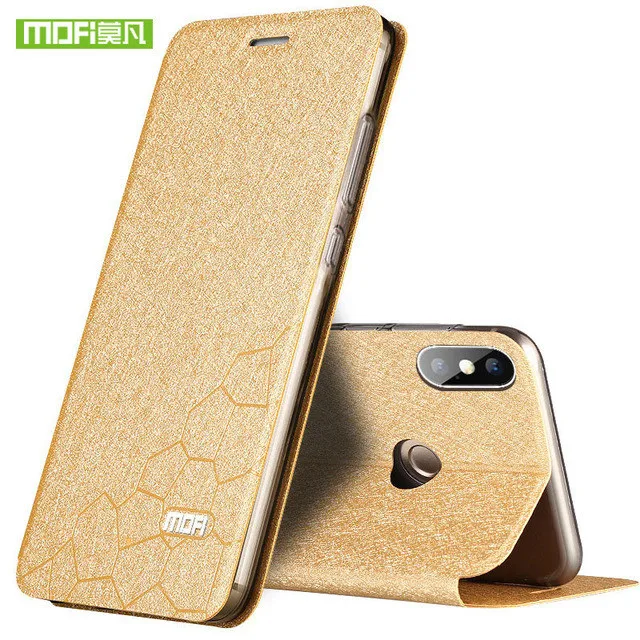 Gold Чехол Mofi для Xiaomi Redmi Note 8 T, чехол для Redmi Note 5 Pro, роскошный кожаный чехол для Xioami Redmi 8 8A, силиконовый чехол - Цвет: Gold
