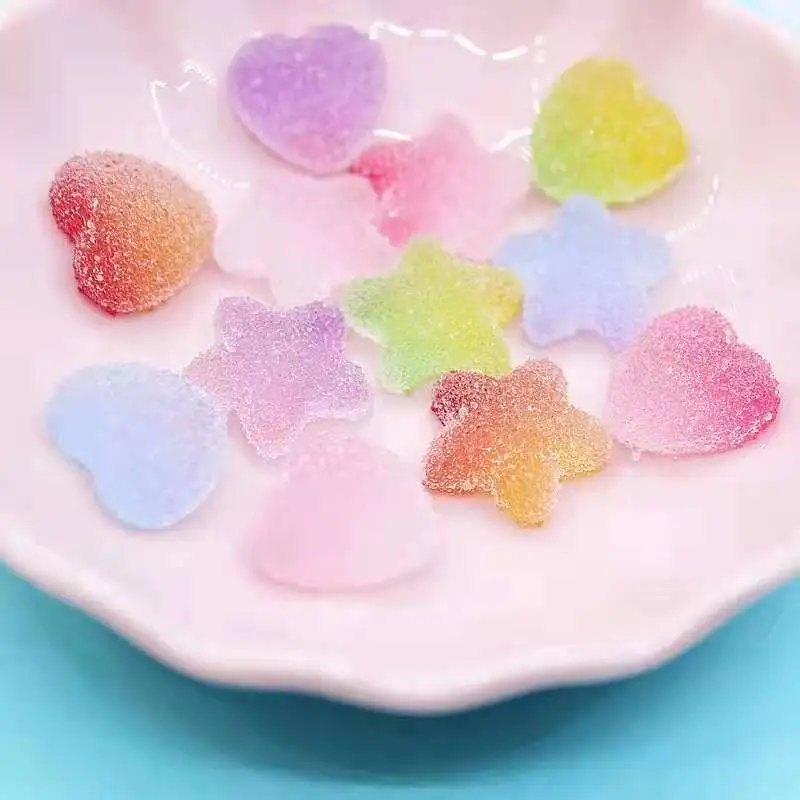 10 шт. искусственные кабошоны из смолы в форме сердца|craft cross|craft silkcandy scarf |