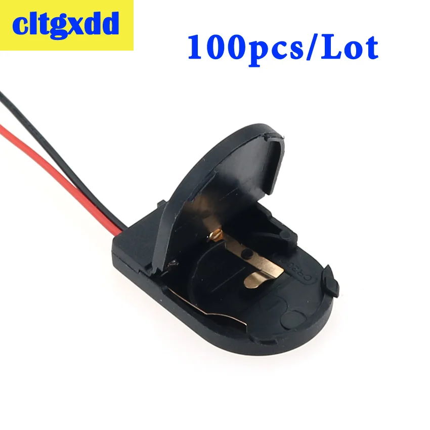 100 шт./лот CR2032 коробка для хранения батарей кнопочный держатель гнезда чехол с