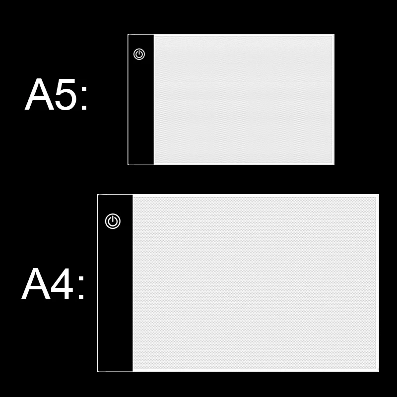Светодиодный светильник формата А4/А5 защита глаз для алмазной живописи вышивки