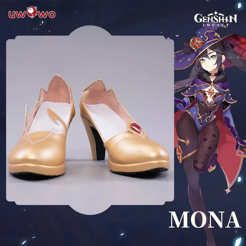 

Pre-sale UWOWO Game Genshin Impact Mona Megistus Cosplay Astral Reflection Cosplay Shoes Cosplay Boots