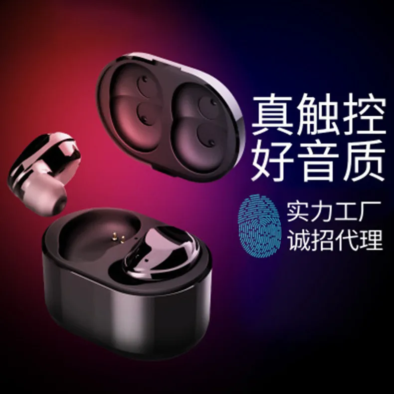 Беспроводная bluetooth-гарнитура TWS с двумя ушами водонепроницаемая стерео мини