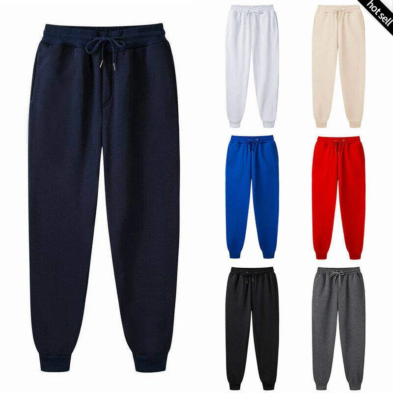 

Spring And Autumn New Pure Color Sports Pants Women's Fitness Pants Men's Sports Pants 2021 Fashion Running Fitness Pants