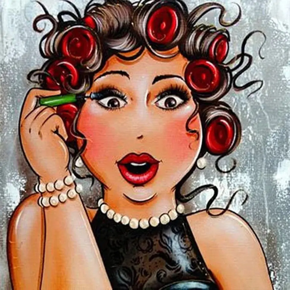 

5D DIY hand sewing full round diamond painting custom "fashion woman" Mosaics cross stitch home decoration wall paste art gift