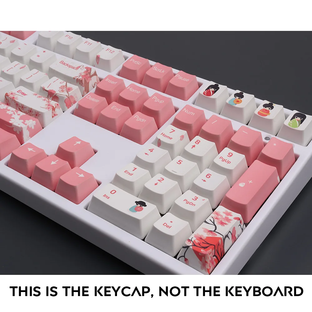 

OEM PBT Keycaps Set Keycap Dye-Sublimation Ukiyo-e Japan Manga Mouse Pad For GK61 Cherry MX Switches Mechanical Keyboard