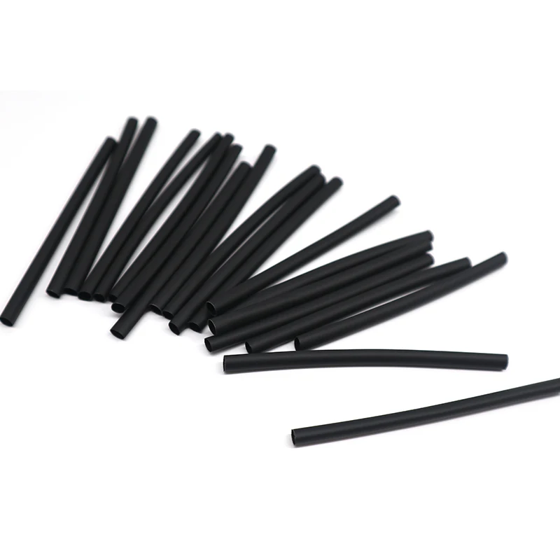 100 шт. черная термоусадочная трубка термоизолированная пластиковая