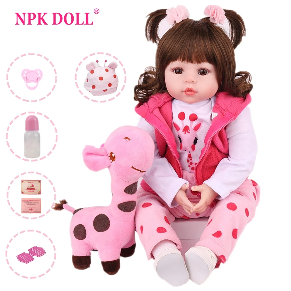 Boneca Куклы реборн игрушки NPKDOLL силиконовые reborn baby born кукла очаровательные реалистичные boneca reborn girl игрушки для детей