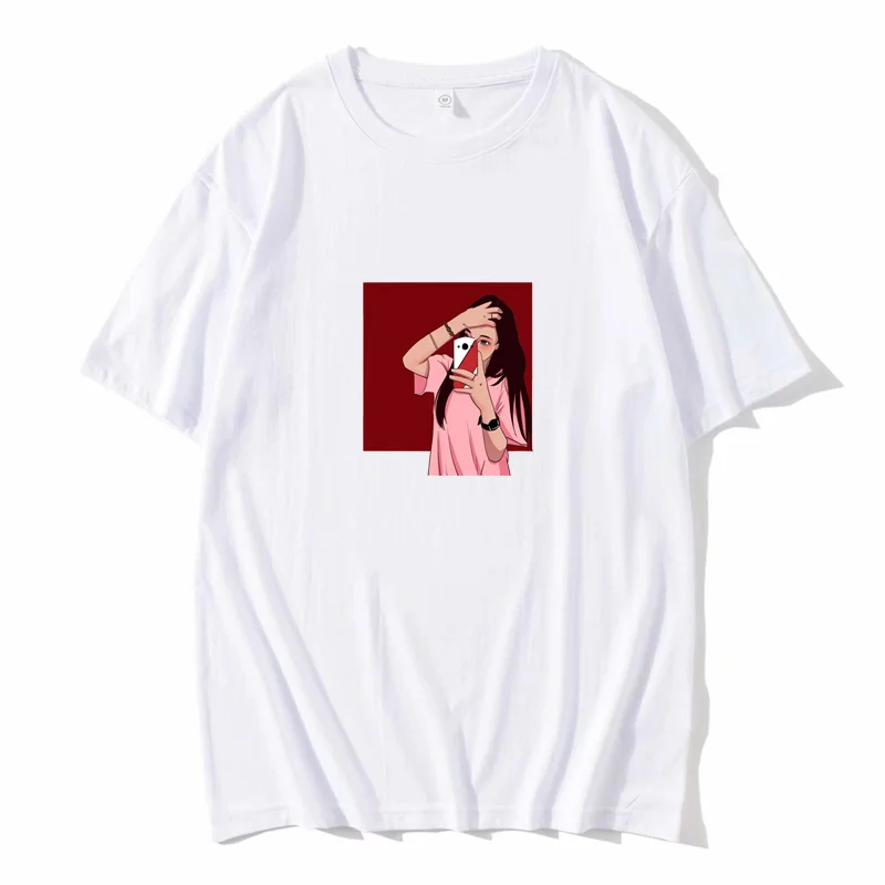 Новинка 2020 женская летняя футболка с коротким рукавом модный принт реглан