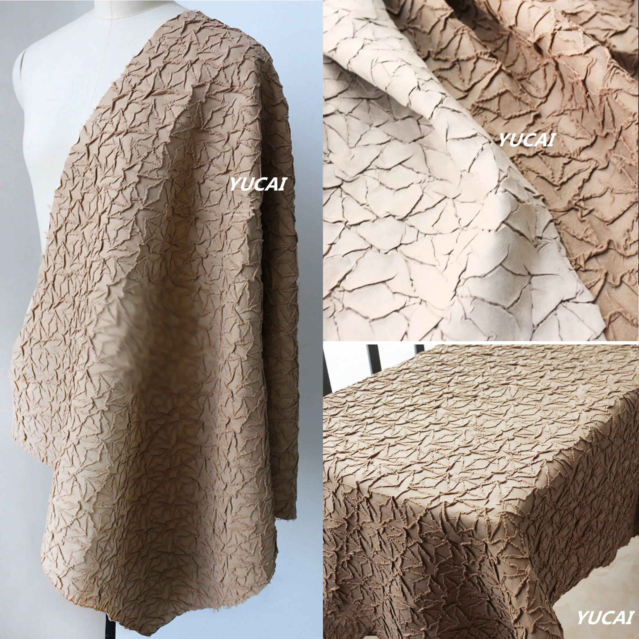 50x65 см каменный цветок чистый ручной 3D текстура Складная Ткань вогнутая выпуклая