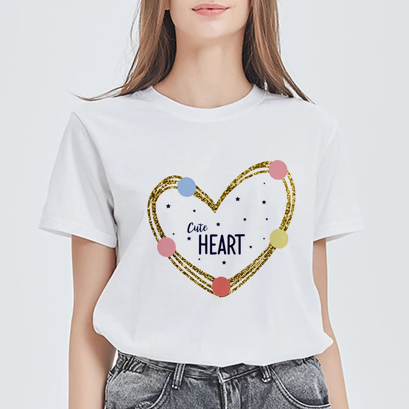 

Женская футболка в стиле Харадзюку, Повседневная футболка с коротким рукавом и графическим принтом, лето