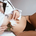 Женские сексуальные трусики CINOON, европейский модный пояс-цепь, стринги, бесшовное удобное нижнее белье с низкой талией, женское нижнее белье