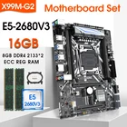 Системная плата SZMZ  LGA2011 V3 с 2*8 ГБ = 16 Гб DDR4 2133 МГц ECC REG RAM и процессором XEON E5 2680 V3