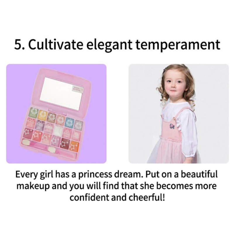 

New Kids Makeup Set Princess Cosmetics Make up set For Girls Pretend Play Make up Toys For Children Kids Princess Dress Up Gift