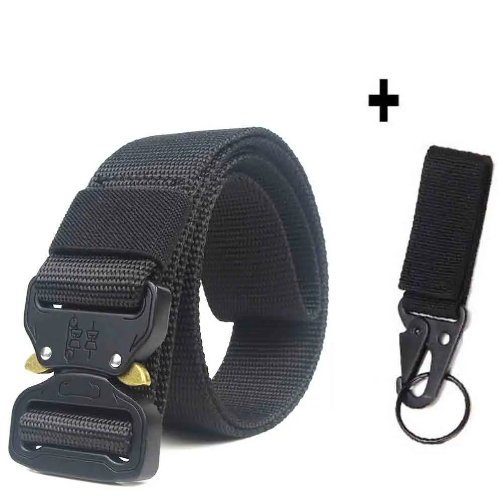 sty1bk keychain Поясная поддержка поясной ремень тактический армейский военный боевой сбивающийся аварийный пояс для выживания Пояс для охоты - Цвет: sty1bk keychain