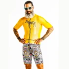 Мужской комплект одежды для велоспорта Love The Pain, велосипедная одежда для горных велосипедов, Быстросохнущий костюм с коротким рукавом, гелевый комбинезон, одежда для велоспорта