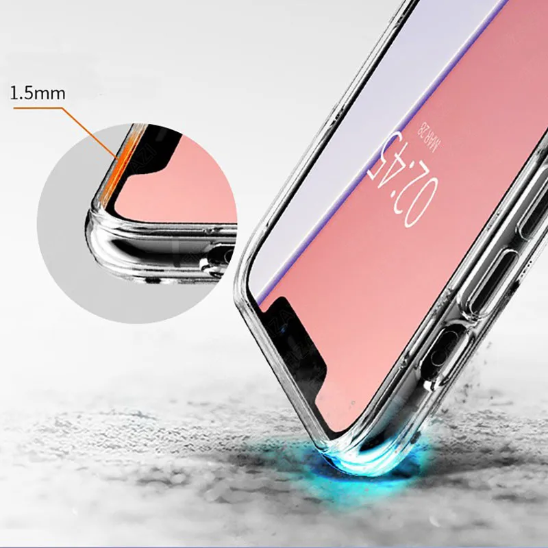 Прозрачный чехол для iphone 11, противоударный силиконовый чехол для iphone 11 Pro Max, мягкий чехол из ТПУ для iphone X, XR, XS, прозрачный чехол
