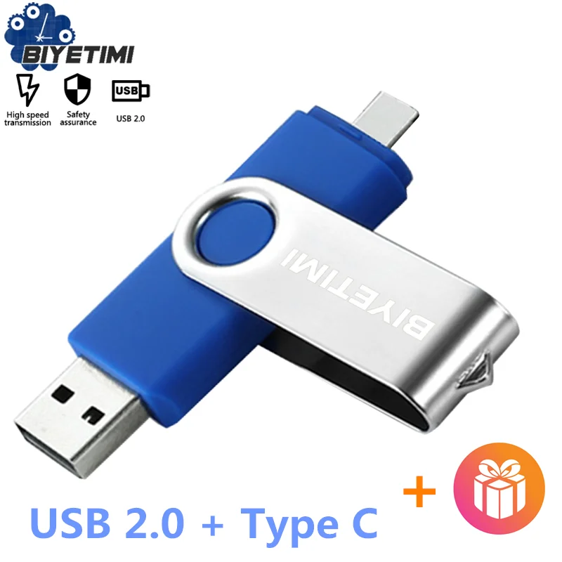 Biyetimi Тип C карту флэш памяти с интерфейсом usb 128 ГБ поддержкой технологии OTG 2 0 64 Гб