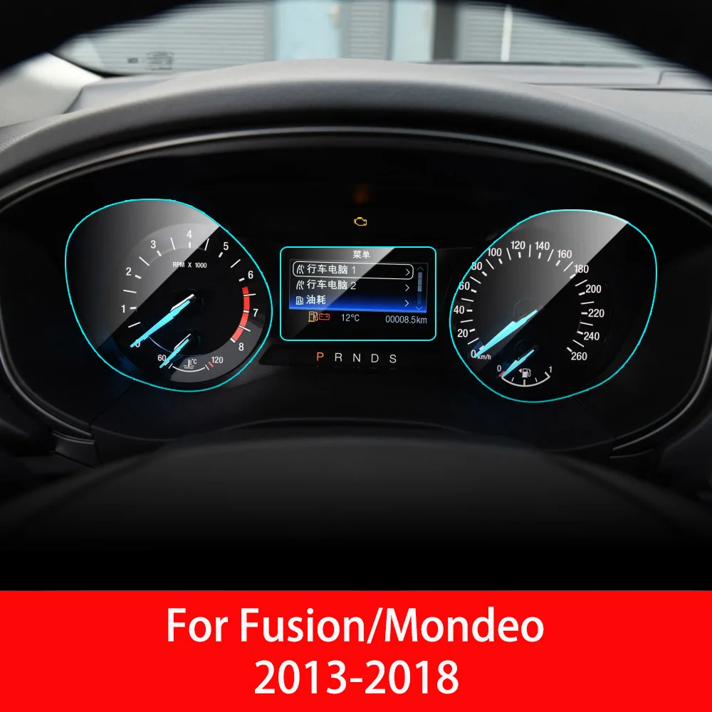 For Fusion Mondeo A Автомобильная приборная панель, Защита экрана для Ford Focus MK 3 MK 4 Fusion Mondeo F-150, внутренняя защитная пленка из ТПУ, автомобильные аксессуары - Название цвета: For Fusion Mondeo A