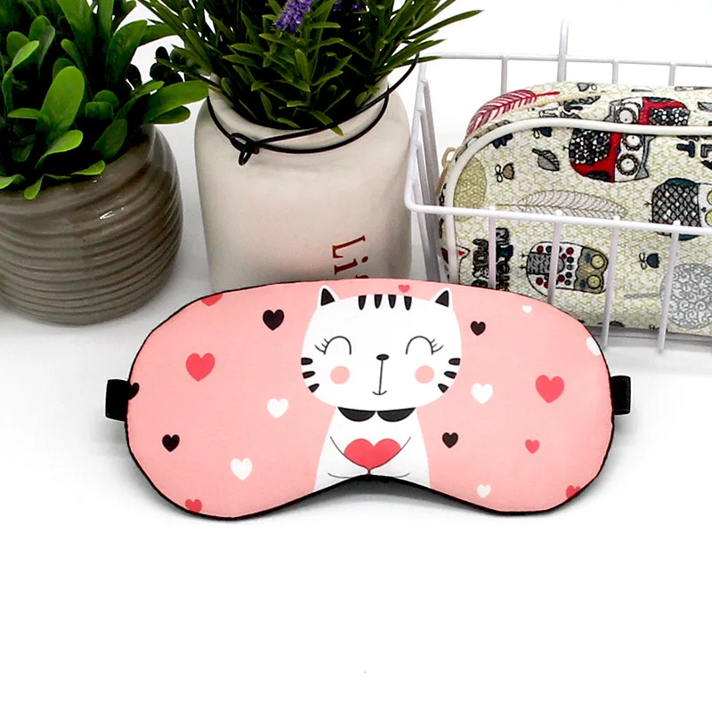 Хлопковая маска для сна мультяшный патч глаз милая аниме расслабляющая Забавный