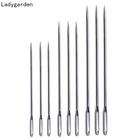 100 шт. большой Размеры большой длинный Сталь иглы 526065 мм с большими отверстиями, кулоны А-швейные иглы домашняя вышивка острый ручные стежки инструменты