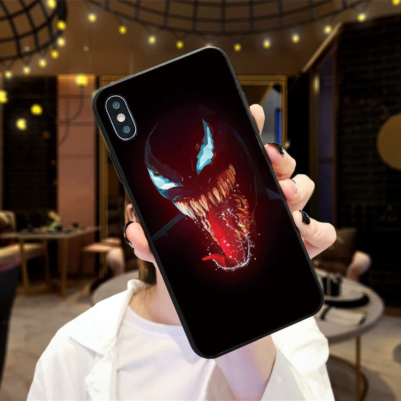Venom чехол для телефона Xiaomi Mi6 Mi9 8 Lite SE макс 3 9E 5X 6X F1 A1 A2 6 Чехол Мягкий силиконовый с