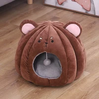 winter hot sell pet cat bed indoor kitten house warm small for cats dogs nest short plush cat cave cute sleeping mats products
