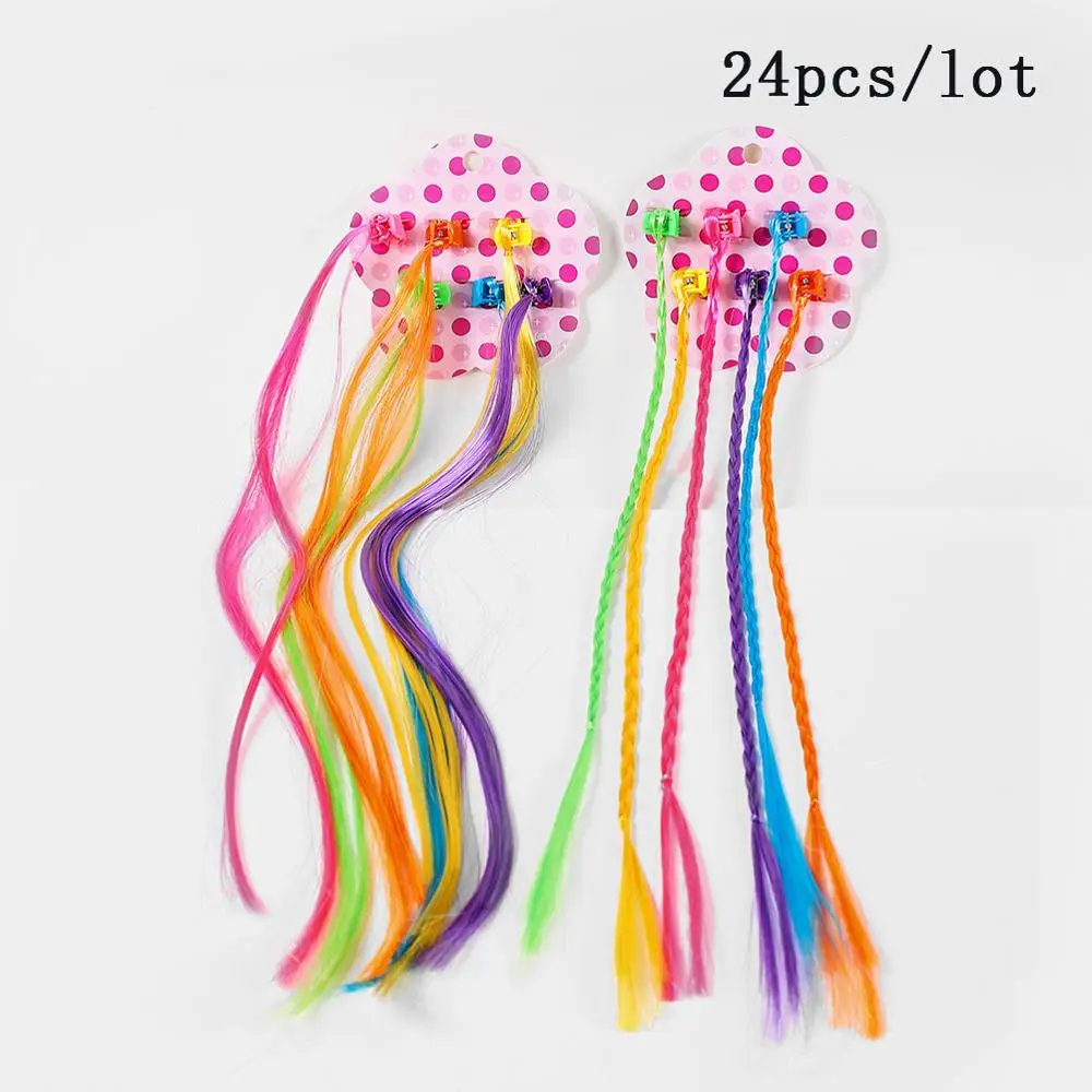 24PCS-A М мизм цветок Кисточки милые резиновые резинки для волос аксессуары украшения для волос корейский стиль резинка для волос для женщин девочек - Цвет: 24PCS-A
