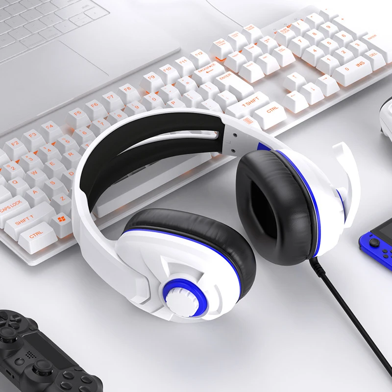 2021 Проводная гарнитура Игровые стереонаушники с объемным звуком 3 5 мм Для