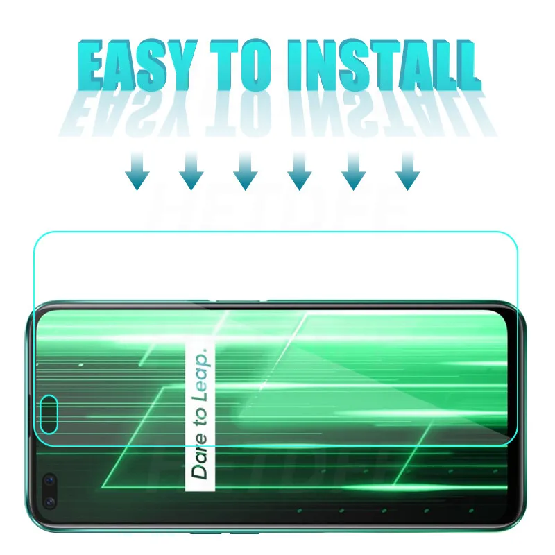 

2 in 1 Full Coverage Screen Protector Tempered Glass For Realme GT Neo X3 Safety Camera Lens For Realme X2 X7 X50 Pro XT X Glass