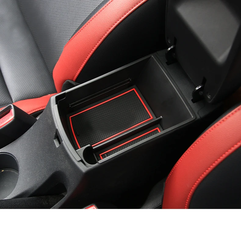 Lsrtw2017 Abs Car Central Control Armrest Storage Box for Kia Rio X Line Kx Cross Interior Mouldings Accessories
