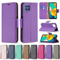 wallet leather litchi pattern case for samsung galaxy a02s a03s a12 a22 a32 a51 a52 a71 a72 a82 s21s20 plusultrafe s10 plus