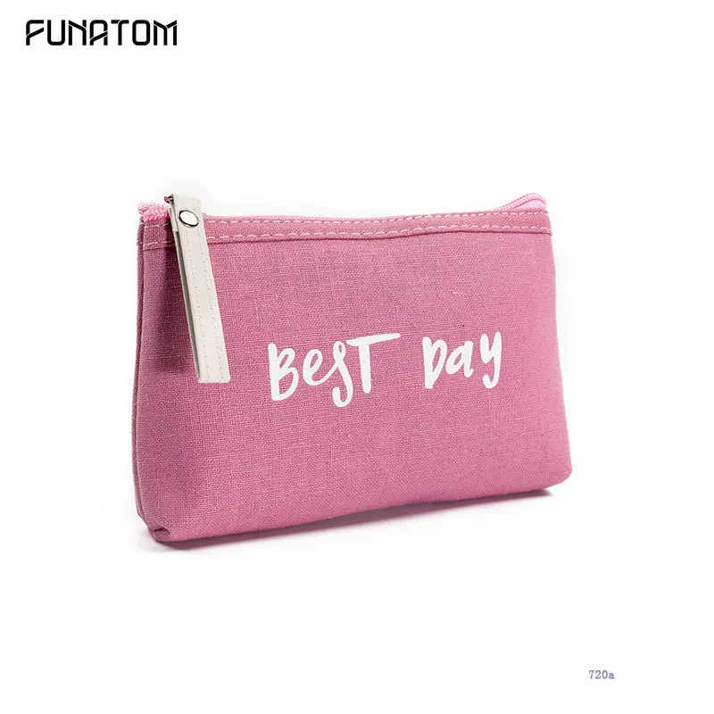 Женские дорожные сумки для макияжа с принтом &quotлучший день&quot косметичка