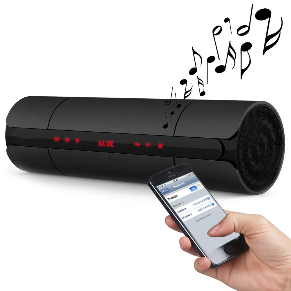 Портативный Bluetooth динамик с сенсорными кнопками светодиодный экран fm-радио Lound Динамик Поддержка USB TF карта плеер Громкая связь