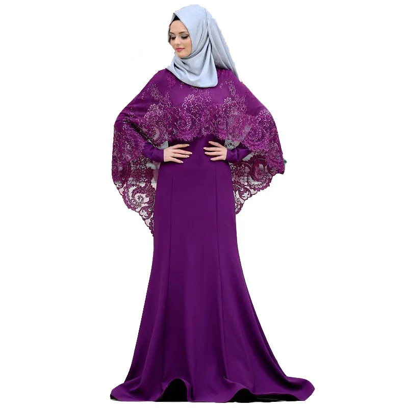 WEPBEL Fahsion мусульманское платье Дубай народный обычай abaya Slim Fit сплошной комплект из