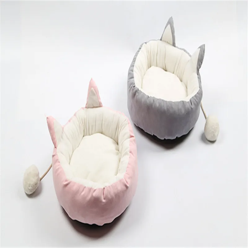 Комфортная кровать для кошек домашних животных зимняя подстилка щенков и сна