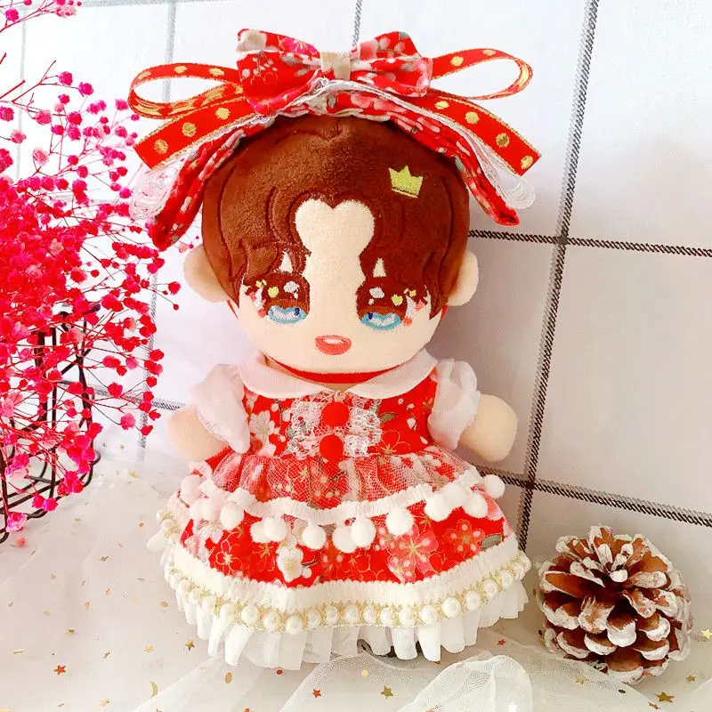 

[MYKPOP]KPOP Dolls items: Hair Band & Dress with Lace and Pearls 2pcs for 20cm Dolls (without Doll) Fans Collection SB20112402