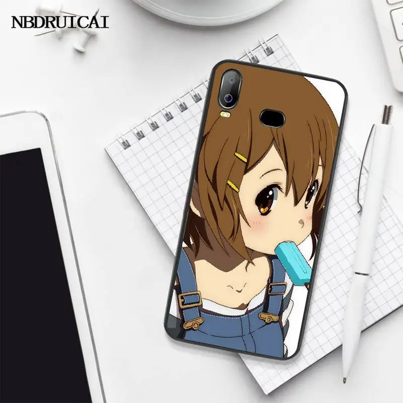 PENGHUWAN K-on! Мягкий ТПУ чехол Hirasawa Yui для Samsung A10 A20 A30 A40 A50 A70 A71 A51 A6 A8 2018 черный |