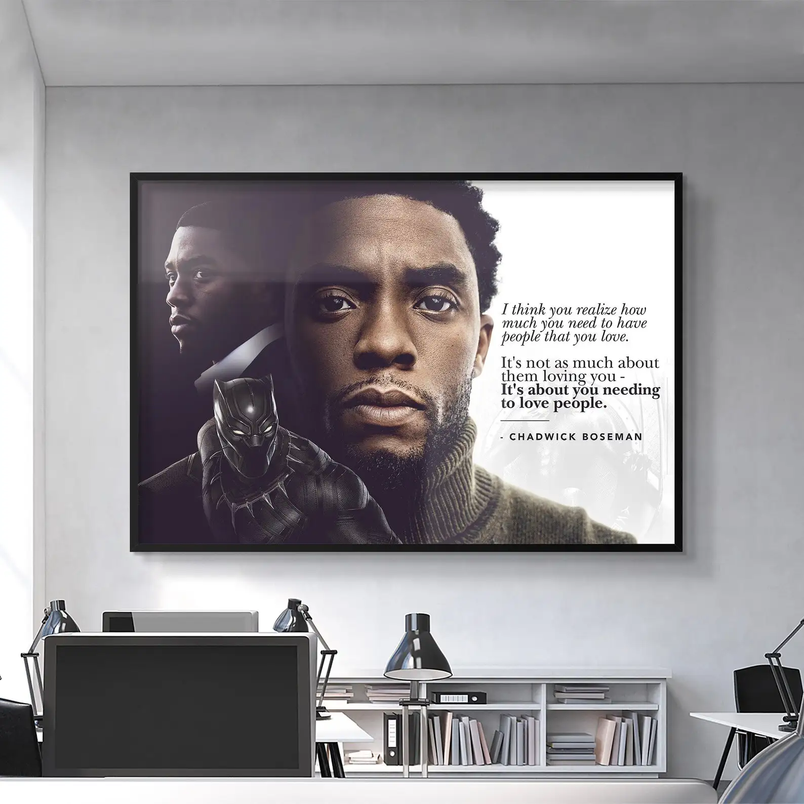 Marvel супергерой Chadwick Boseman Black Panther постер украшение для гостиной искусство