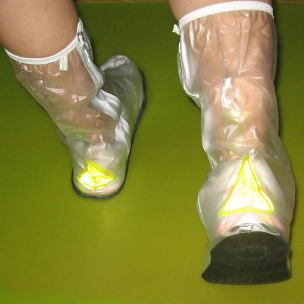 507 многоразовые складные Нескользящие женские чехлы на молнии из ПВХ с защитой от