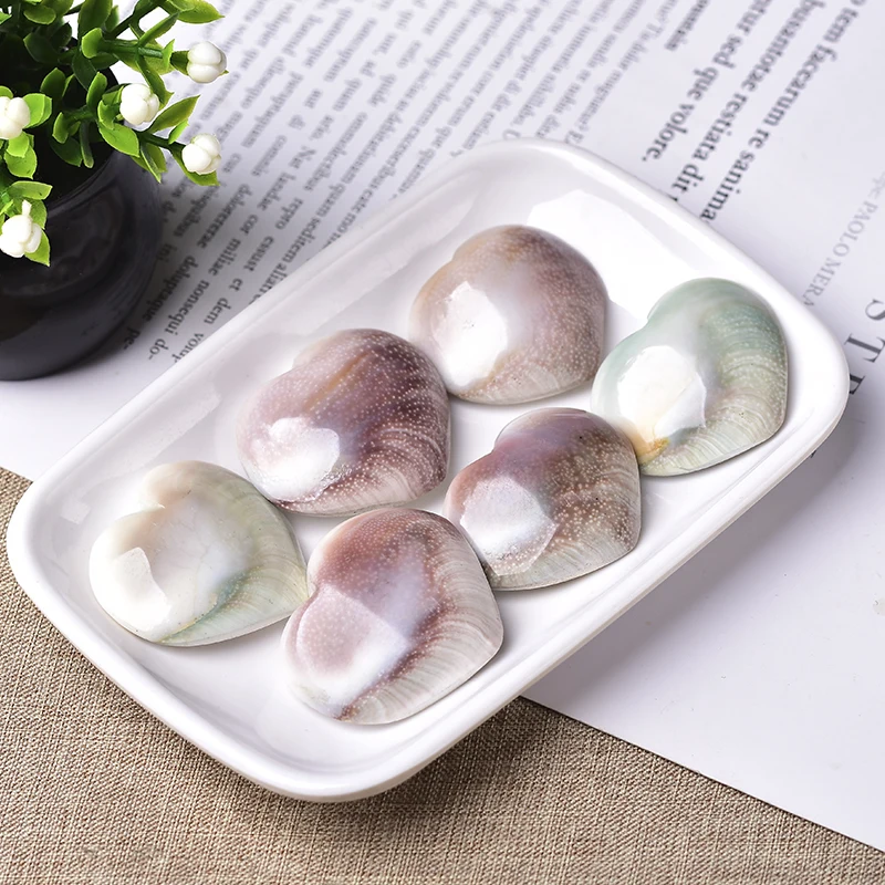 1 шт. натуральный камень ракушки в форме сердца мадагаскарская Солнцезащитная