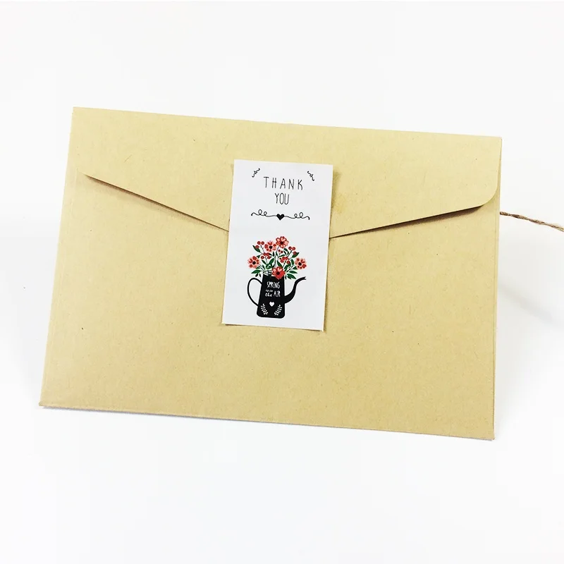 60 шт./лот Цветочный Дизайн Наклейка для скрапбукинга бумажные наклейки Спасибо