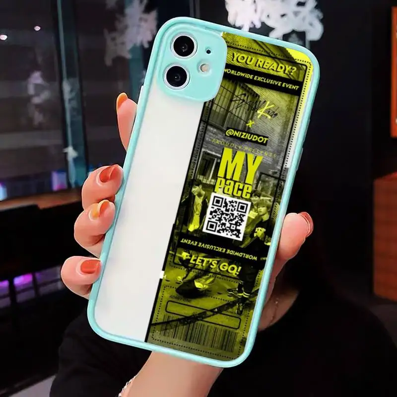 

Stray Kids Air tickets Design Phone Case Matte Transparent for iPhone 7 8 11 12 s mini pro X XS XR MAX Plus cover funda