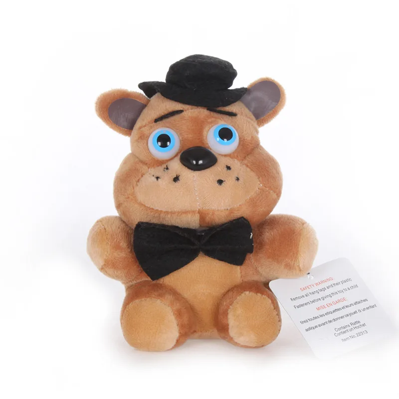 Brown 1 1 шт. 15-25 см поступление пять ночей у Фредди 4 FNAF плюшевые игрушки подвесной зажим брелок мягкие игрушки для подарки для детей - Цвет: Brown 1