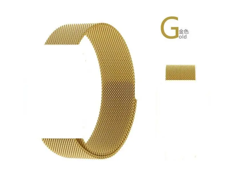 Gold Миланская петля для apple watch band 4 3 2 1 для iwatch 38 мм 40 мм 42 мм 44 мм Магнитная застежка Браслет ремешок - Цвет ремешка: Gold