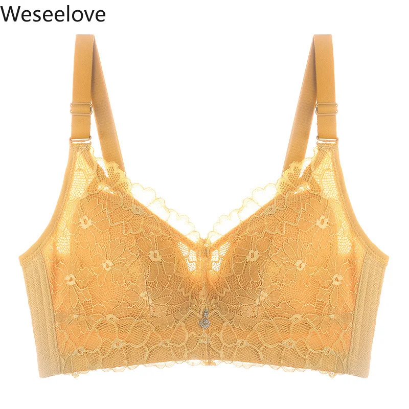 

Weseelove Latex Underwear Women Sexy Women Bra Push Up Bralette Lingerie Women's Bra 2020 Underwear Female Lace Bralette B34-2