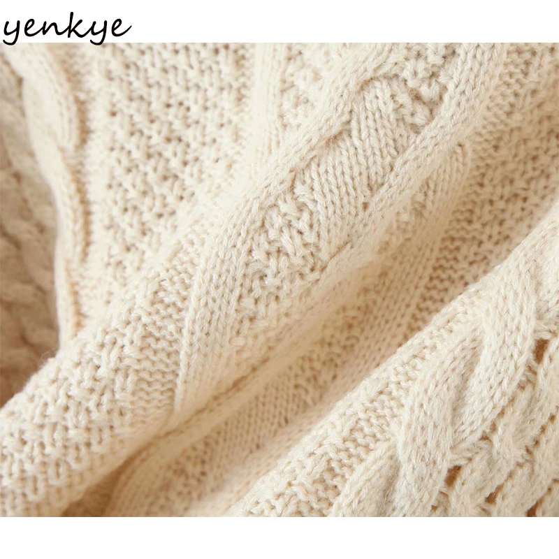

Fashion Women Floral Embroidery Twist Cropped Cardigan Sweater Sexy V Neck Lantern Sleeve Winter Outerwear Christmas Tops