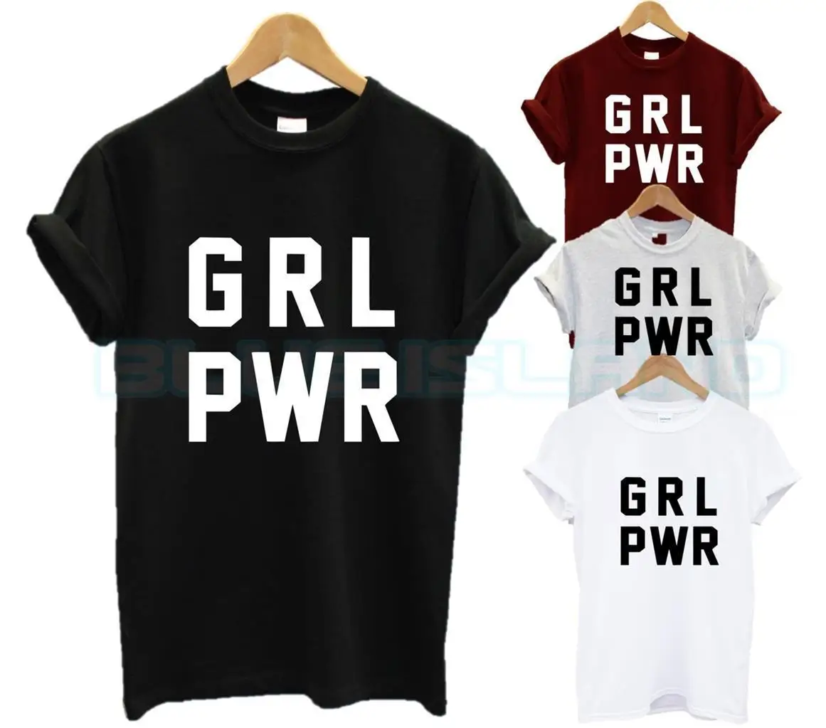 Футболка grl PWR для девочек с милой русалочкой Модная стильная надпись TUMBLR