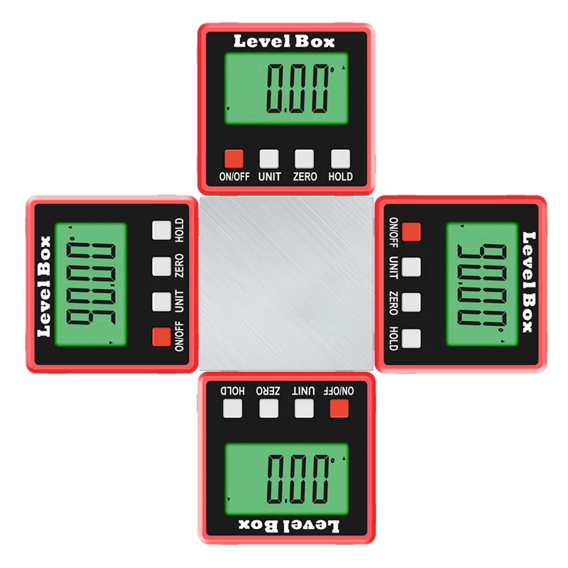

360 Mini Digital Protractor High Precision Electronic Goniometer Inclinometer Digital Level Angle Finder Angle Measurement Box