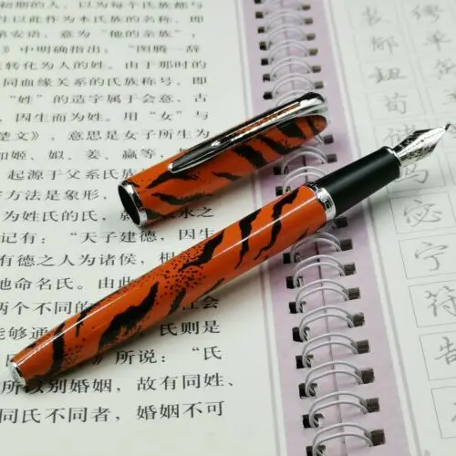 Tiger Bobby launch Jinhao 996 авторучка Fude Nib конвертер ручка, канцелярские принадлежности для офиса школьные принадлежности penna stilografica - Цвет: Tiger