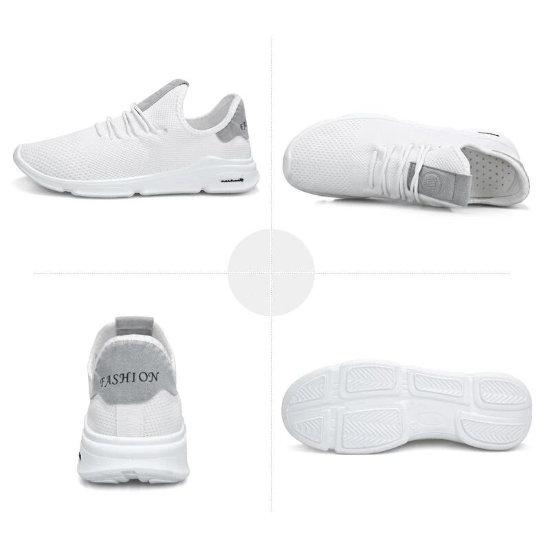 Discount 2020 Spring New Men's Casual Sneakers Men Shoes Loafers Air Mesh Lace-up Breathable Light Europe Style Brand Design | Обувь